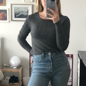 Brandy Melville knit long sleeve tee